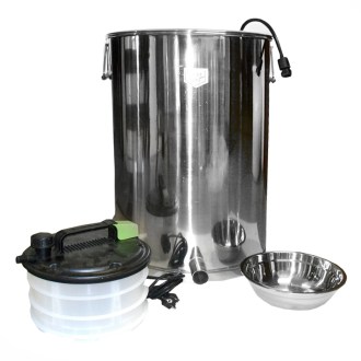 Fusore per cera e generatore di vapore 2 kW - acciaio inox